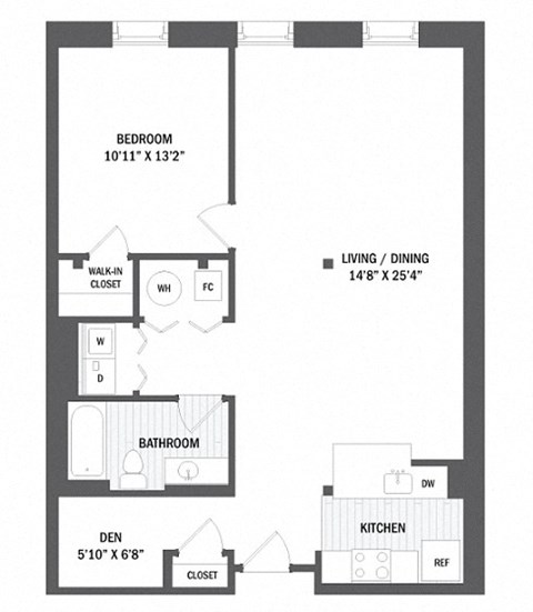 Floor plan at Jack Flats by Windsor, Massachusetts, 02176